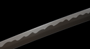 Obsidian Kensei Tactical Sword (Limited) — high-carbon steel, Black ribbed grip, small gold ring, black textured sheath,