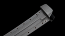 Phantom Shinobi Tactical Sword (Limited) — high-carbon steel, Black ridged handle, gold ring, black textured sheath, holes