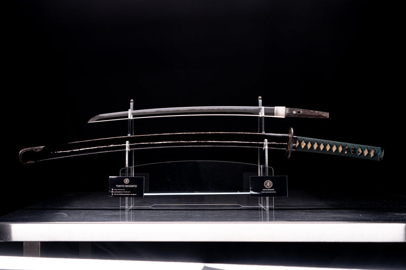 Antique Japanese Sword Wakizashi by Shinano no Kami Fujiwara Daidō - Tokubetsu Hozon Token