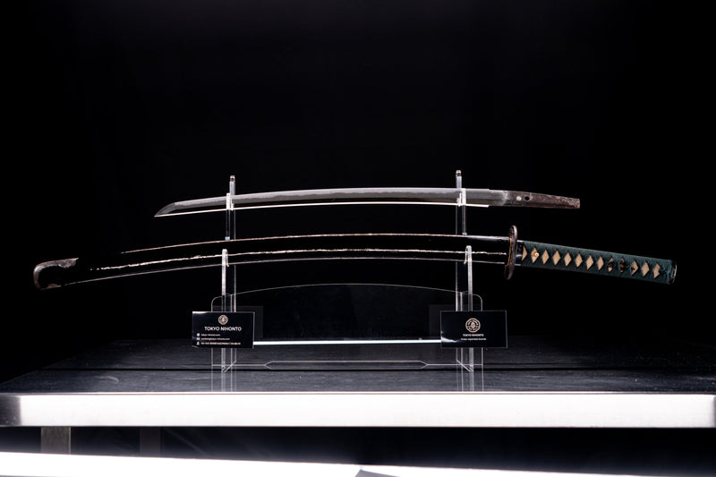 Antique Japanese Sword Wakizashi by Shinano no Kami Fujiwara Daidō - Tokubetsu Hozon Token