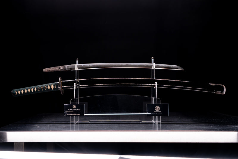 Antique Japanese Sword Wakizashi by Shinano no Kami Fujiwara Daidō - Tokubetsu Hozon Token