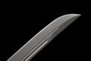 Shadow Fang Tactical Machete Sword — high-carbon steel, Black textured grip, black textured sheath, belt clip