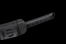 Shadow Fang Tactical Machete Sword — high-carbon steel, Black textured grip, black textured sheath, belt clip