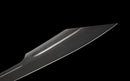 Champion Chopper Tactical Sword — Ceramic Edition — Black ergonomic grip, orange ring, black tactical, carbon fiber pattern