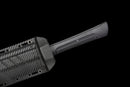 Champion Chopper Tactical Sword — Ceramic Edition — Black ergonomic grip, orange ring, black tactical, carbon fiber pattern