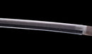 Antique Japanese Katana Sword with Red Saya and Gold Fukurin Momiji Tsuba — Tamahagane