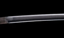 Antique Japanese Katana Sword with Red Saya and Gold Fukurin Momiji Tsuba — Tamahagane