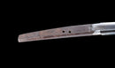 Antique Japanese Katana with Seated Sages Iron Tsuba and Suguha Hamon, Mumei, Edo Period — Tamahagane