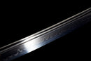 Shirōkami Katana - — T10 Steel, Black ito handle, white kashira; black saya, white sageo, silver kojiri