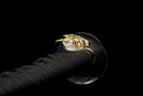 Fubuki Katana - — T10 Steel, Black/white cord handle, silver speckled sheath, matching cord.