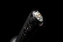 Fubuki Katana - — T10 Steel, Black/white cord handle, silver speckled sheath, matching cord.